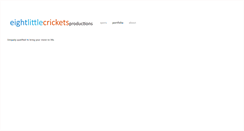 Desktop Screenshot of eightlittlecrickets.com